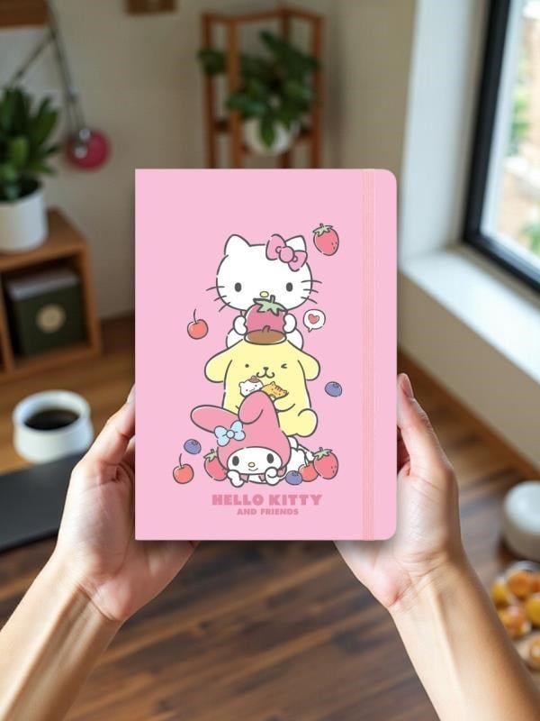 Keskin Color Lisanslı Hello Kitty And Friends 80 Yaprak A5 Defter - Pembe