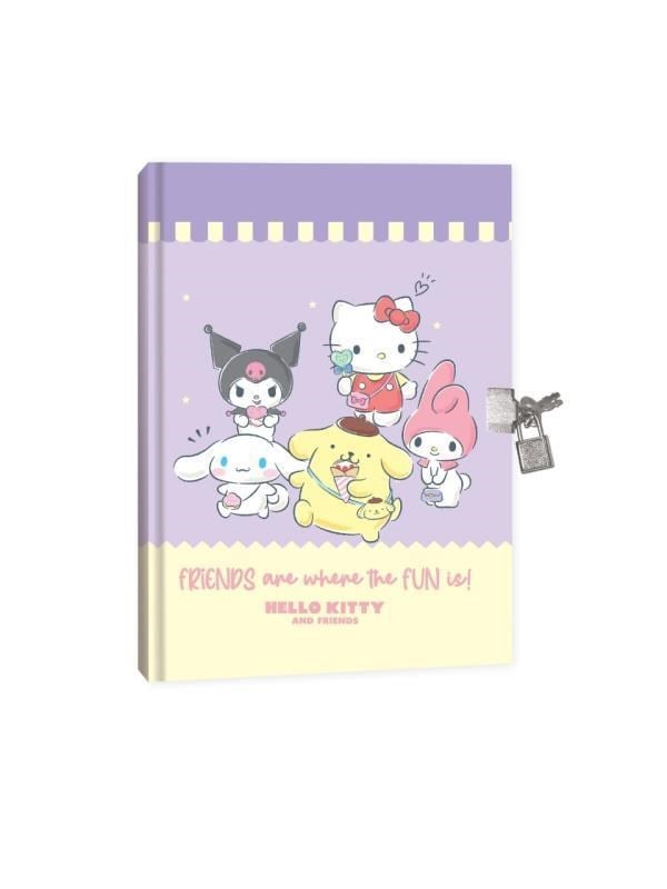 Keskin Color Lisanslı Hello Kitty Hatıra Defteri Kilitli 14x20cm 80 Yaprak - Friends are where the fun is