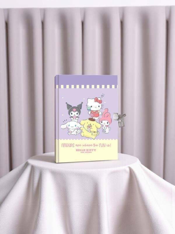 Keskin Color Lisanslı Hello Kitty Hatıra Defteri Kilitli 14x20cm 80 Yaprak - Friends are where the fun is