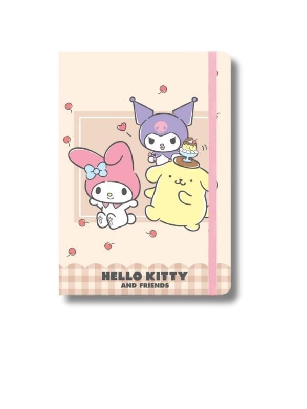 Keskin Color Lisanslı Kuromi Hello Kitty And Friends 80 Yaprak A5 Defter - Krem