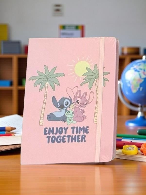 Keskin Color Lisanslı Stitch Enjoy Time Together 80 Yaprak A5 Defter