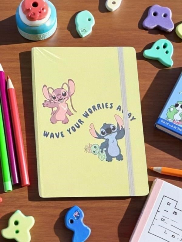 Keskin Color Lisanslı Stitch Wave your worries away 80 Yaprak A5 Defter