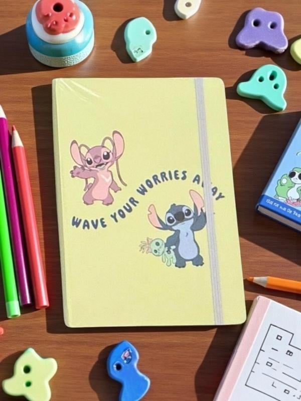 Keskin Color Lisanslı Stitch Wave your worries away 80 Yaprak A5 Defter