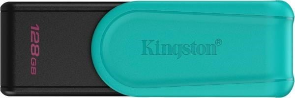 Kingston DTXS/128GB 128GB Portable USB 3.2 Gen1 DataTraveler ExodiaS (Black/Turquoise) Flash Bellek