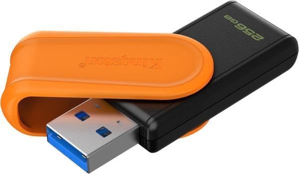 Kingston DTXS/256GB 256GB Portable USB 3.2 Gen1 DataTraveler ExodiaS (Black/Orange) Flash Bellek