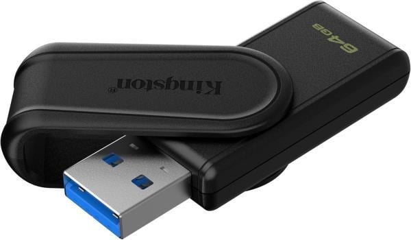 Kingston DTXS/64GB 64GB Portable USB 3.2 Gen1 DataTraveler ExodiaS (Black/Black) Flash Bellek