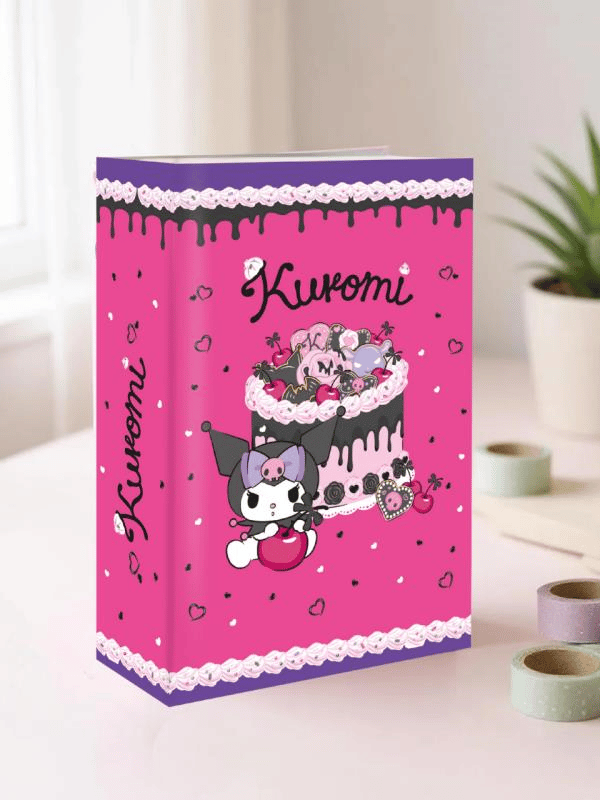 Kuromi Figürlü Çelik Kilitli Pembe Mor Para Kasası 