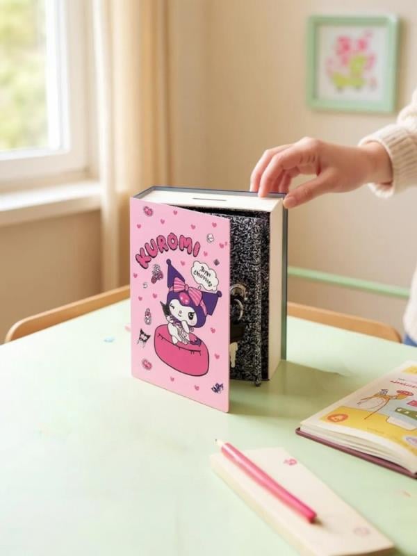 Kuromi Figürlü Çelik Kilitli Pembe Para Kasası 