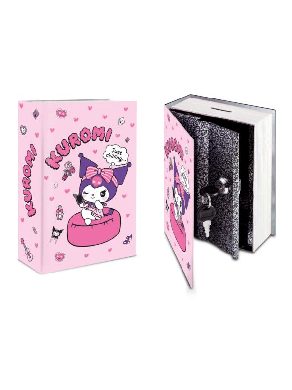 Kuromi Figürlü Çelik Kilitli Pembe Para Kasası 