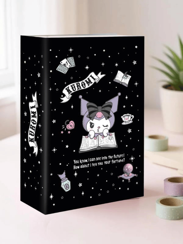 Kuromi Figürlü Çelik Kilitli Siyah Mor Para Kasası 