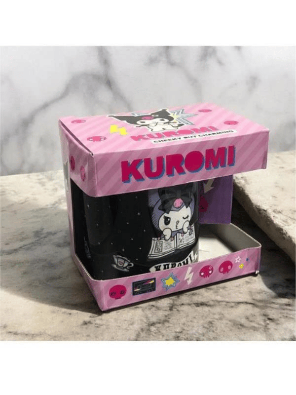 Kuromi Kupa Bardak - Siyah - Hediye Kutulu