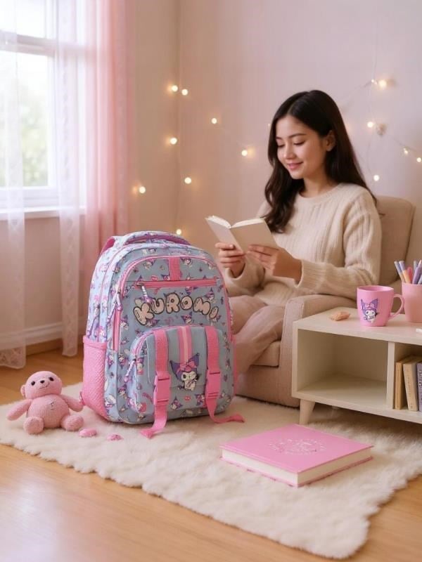 Kuromi Rebel Style Okul Çantası 3218