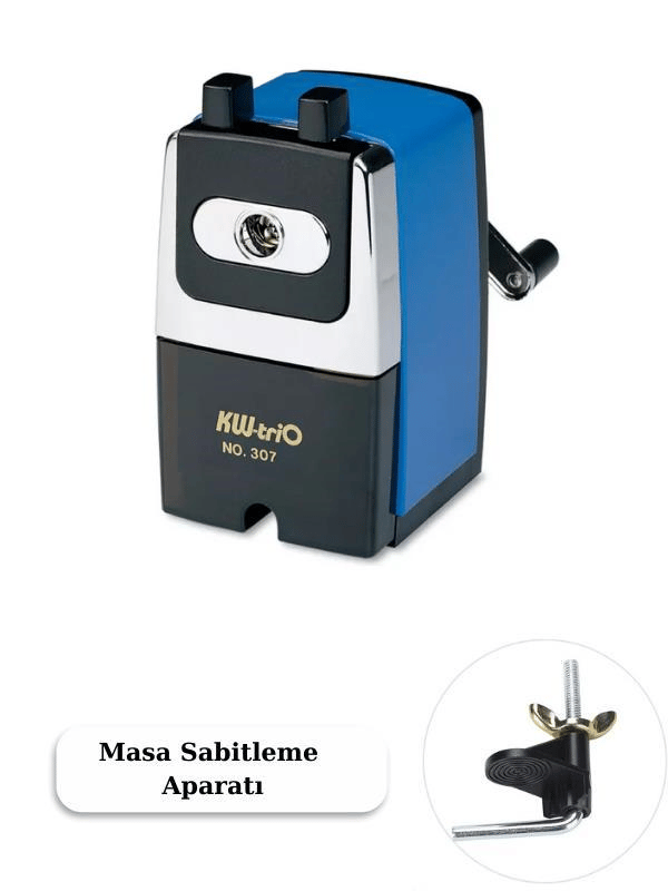 Kw-Trio Metal Masa Kalemtraşı 0307A - MAVİ