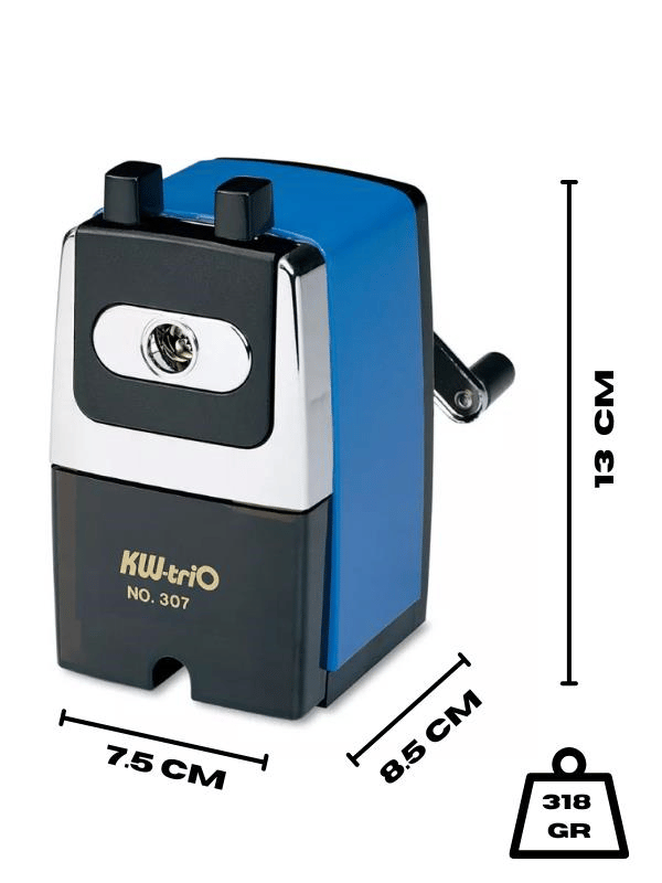 Kw-Trio Metal Masa Kalemtraşı 0307A - MAVİ