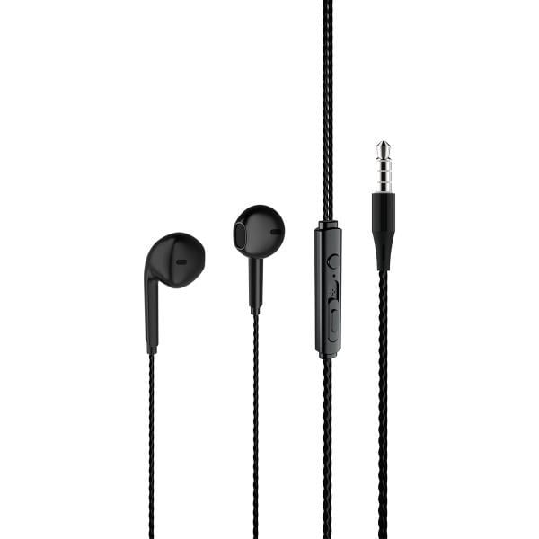 Lecoo EH104 Kablolu 3.5mm Jacklı Kulak İçi Mikrofonlu Kulaklık Siyah