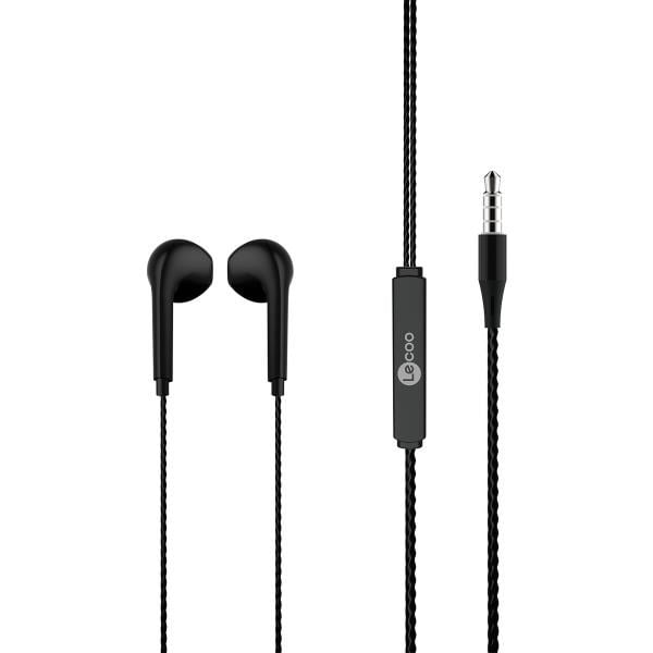 Lecoo EH104 Kablolu 3.5mm Jacklı Kulak İçi Mikrofonlu Kulaklık Siyah