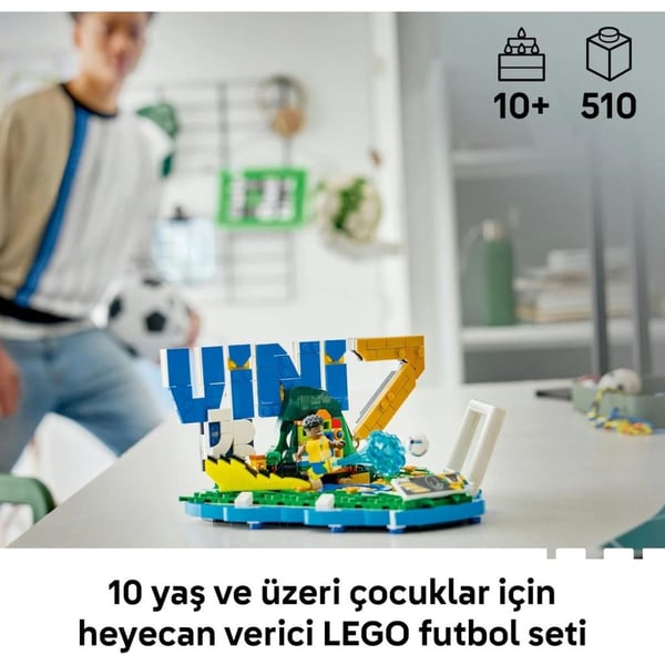 LEGO® Editions Vini Jr. – Unutulmaz Futbol Anları 43027 | 510 Parça