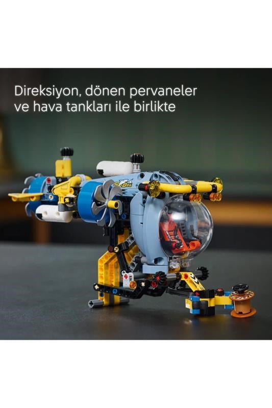 LEGO ® Technic Derin Deniz Araştırma Denizaltısı 42201 - 9+ Çocuklar için Oyuncak Yapım Seti (413Parça)