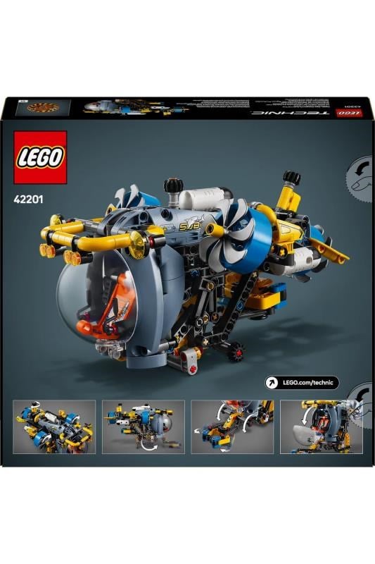 LEGO ® Technic Derin Deniz Araştırma Denizaltısı 42201 - 9+ Çocuklar için Oyuncak Yapım Seti (413Parça)