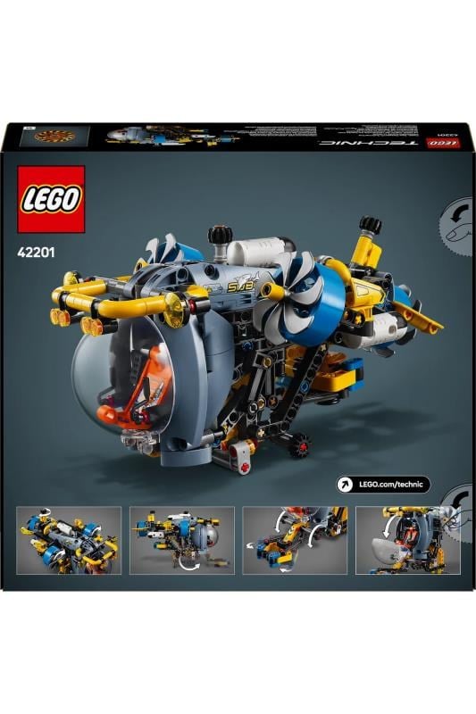 LEGO ® Technic Derin Deniz Araştırma Denizaltısı 42201 - 9+ Çocuklar için Oyuncak Yapım Seti (413Parça)