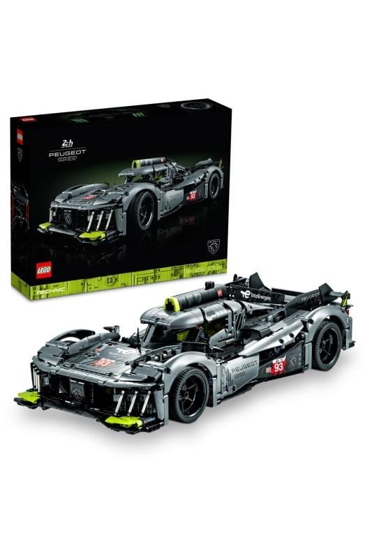 LEGO Technic PEUGEOT 9X8 24H Le Mans Hybrid Hypercar 42156 - Motor Sporları Hayranı Yetişkinler için Koleksiyonluk ve Sergilenebilir Model Araba Yapım Seti (1775 Parça)
