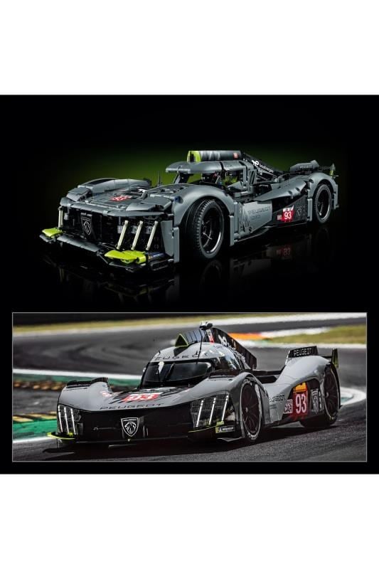 LEGO Technic PEUGEOT 9X8 24H Le Mans Hybrid Hypercar 42156 - Motor Sporları Hayranı Yetişkinler için Koleksiyonluk ve Sergilenebilir Model Araba Yapım Seti (1775 Parça)