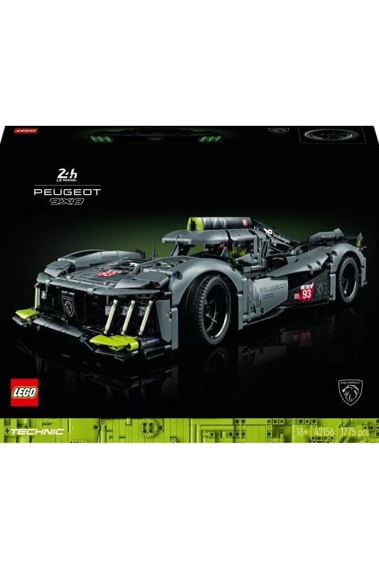 LEGO Technic PEUGEOT 9X8 24H Le Mans Hybrid Hypercar 42156 - Motor Sporları Hayranı Yetişkinler için Koleksiyonluk ve Sergilenebilir Model Araba Yapım Seti (1775 Parça)