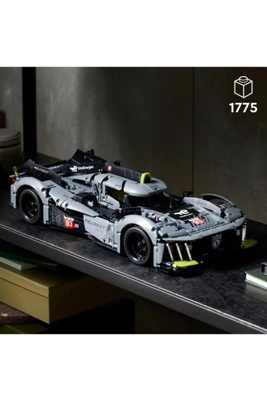 LEGO Technic PEUGEOT 9X8 24H Le Mans Hybrid Hypercar 42156 - Motor Sporları Hayranı Yetişkinler için Koleksiyonluk ve Sergilenebilir Model Araba Yapım Seti (1775 Parça)