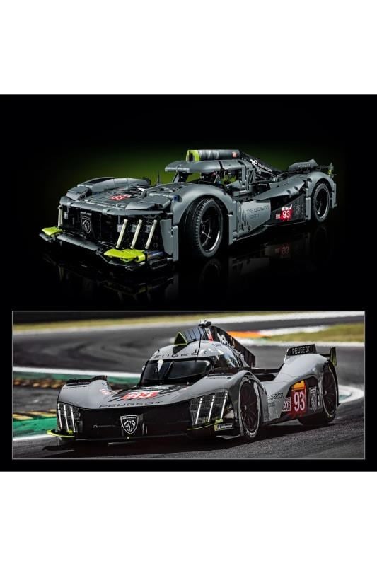 LEGO Technic PEUGEOT 9X8 24H Le Mans Hybrid Hypercar 42156 - Motor Sporları Hayranı Yetişkinler için Koleksiyonluk ve Sergilenebilir Model Araba Yapım Seti (1775 Parça)