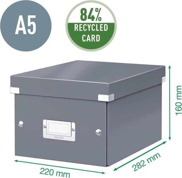 Leitz Click & Store WOW Küçük Saklama Kutusu Metalik Mavi - KOD:60430036