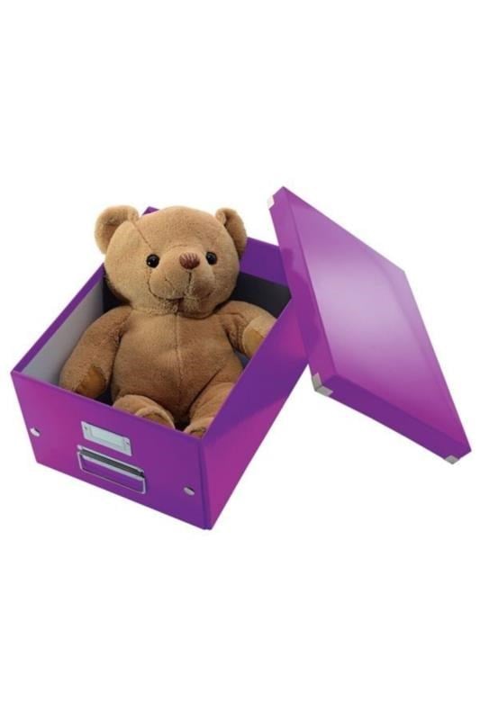 Leitz Click & Store WOW Orta Boy Saklama Kutusu Metalik Mor- KOD:60440062
