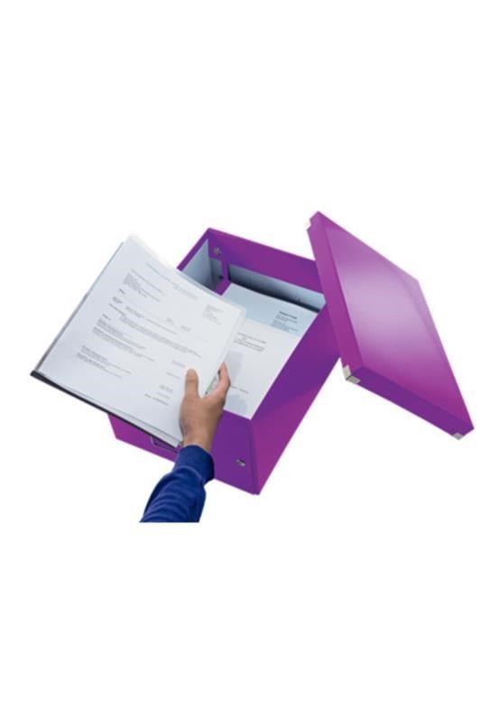 Leitz Click & Store WOW Orta Boy Saklama Kutusu Metalik Mor- KOD:60440062