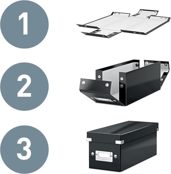 Leitz Click & Store WOW Orta Boy Saklama Kutusu Metalik Kırmızı - KOD:60440026