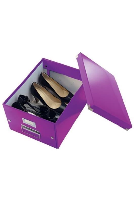 Leitz Click & Store WOW Orta Boy Saklama Kutusu Metalik Mor- KOD:60440062