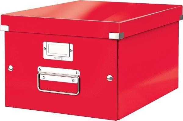 Leitz Click & Store WOW Orta Boy Saklama Kutusu Metalik Kırmızı - KOD:60440026