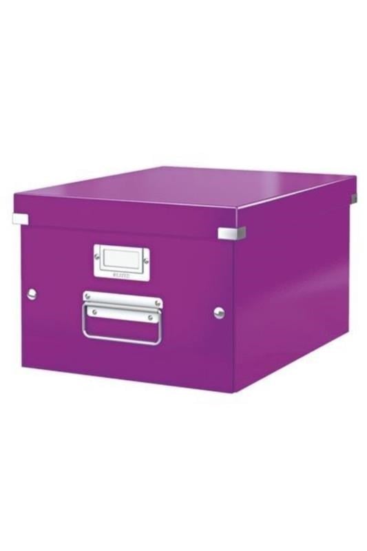 Leitz Click & Store WOW Orta Boy Saklama Kutusu Metalik Mor- KOD:60440062
