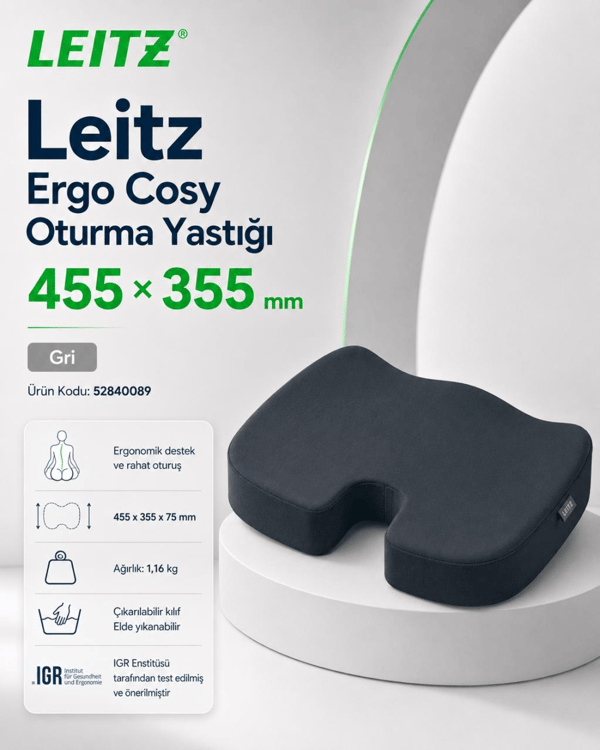 Leitz Cosy Ergo Oturma Yastığı - GRİ - KOD:52840089