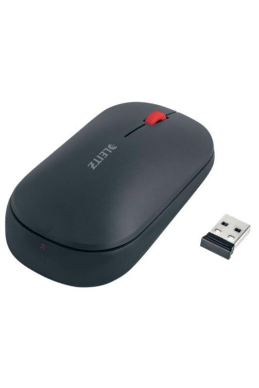Leitz Cosy Kablosuz Mouse Gri - (Bluetooth & USB) – Ergonomik, Çoklu Bağlantı