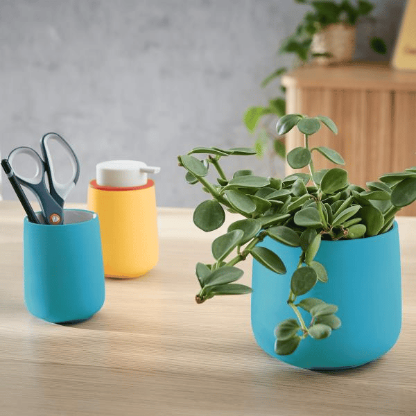 Leitz Cosy Seramik Saksı Mavi