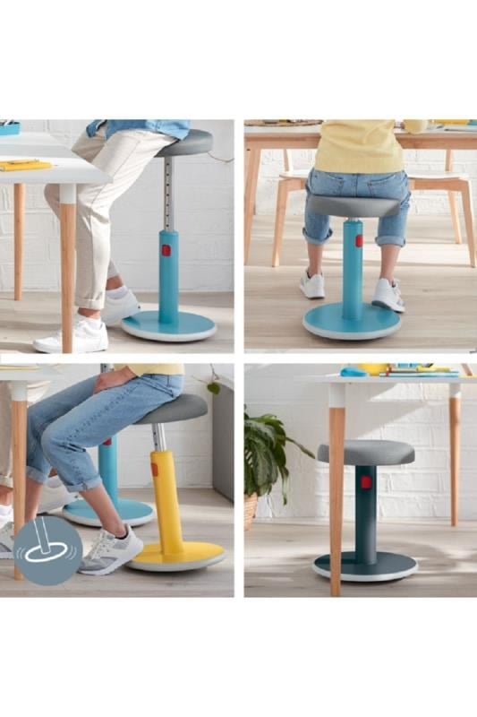 Leitz Ergo Active Hareketli Tabure 2si 1 Arada - GRİ - KOD:65180089