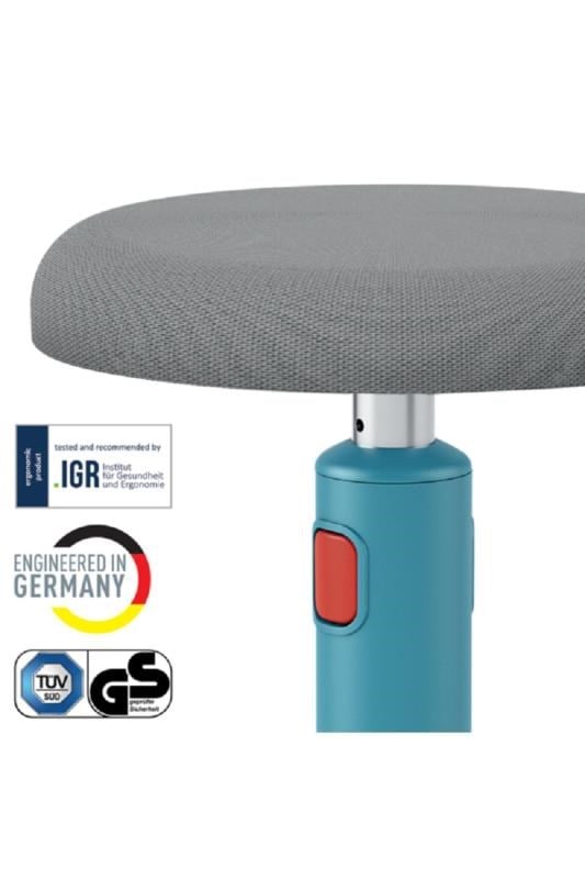 Leitz Ergo Active Hareketli Tabure 2si 1 Arada - MAVİ - KOD:65180061