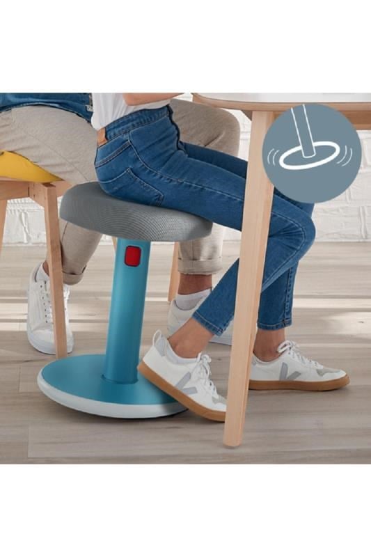 Leitz Ergo Active Hareketli Tabure 2si 1 Arada - MAVİ - KOD:65180061