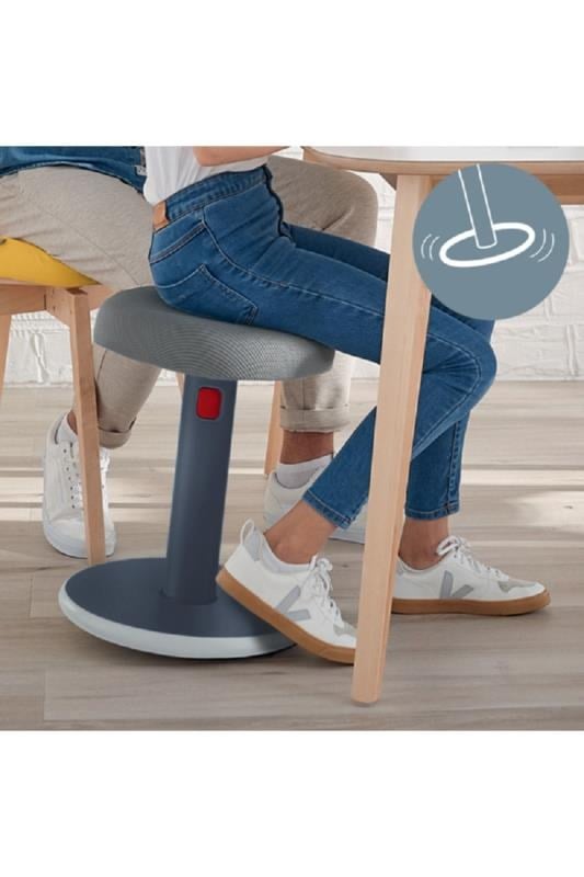 Leitz Ergo Active Hareketli Tabure 2si 1 Arada - GRİ - KOD:65180089