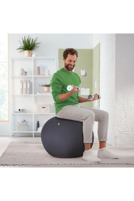 Leitz Ergo Active Kaymaz Oturma Topu 75 cm -  KOYU GRİ - KOD:65430089
