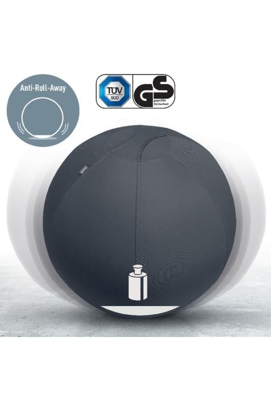 Leitz Ergo Active Kaymaz Oturma Topu 75 cm -  KOYU GRİ - KOD:65430089