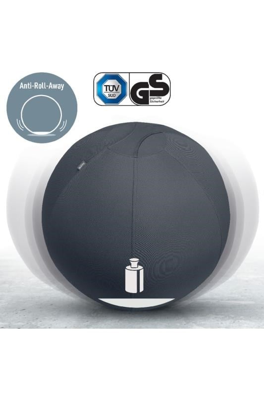 Leitz Ergo Active Kaymaz Oturma Topu 75 cm -  KOYU GRİ - KOD:65430089