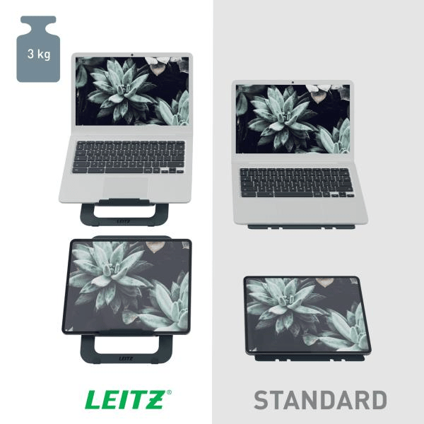 Leitz Ergo Alüminyum Ultra Düz Ayarlanabilir Dizüstü Bilgisayar Standı - KOD:63460089