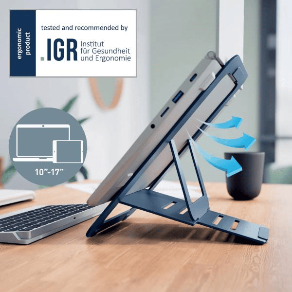 Leitz Ergo Alüminyum Ultra Düz Ayarlanabilir Dizüstü Bilgisayar Standı - KOD:63460089