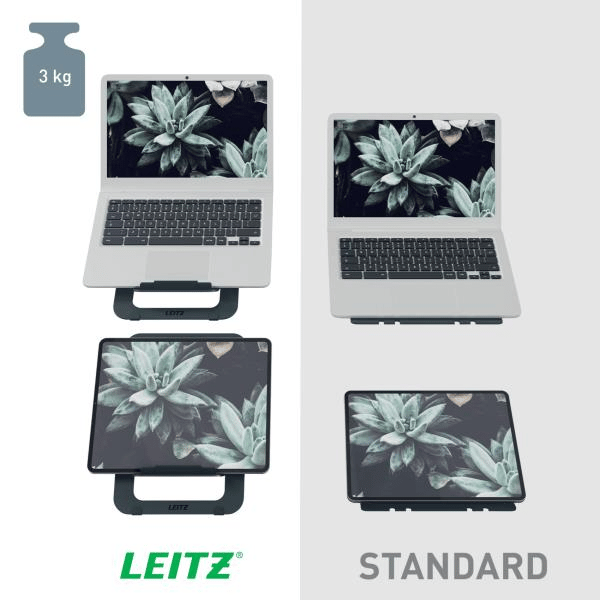 Leitz Ergo Alüminyum Ultra Düz Ayarlanabilir Dizüstü Bilgisayar Standı - KOD:63460089