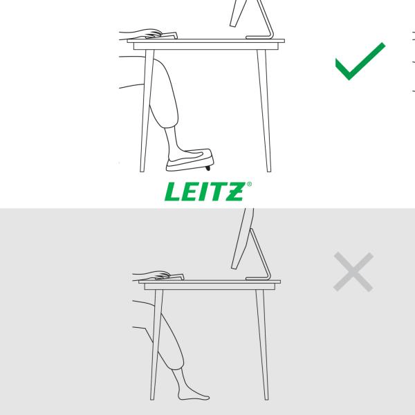 Leitz Ergo Ayarlanabilir Ayak Desteği Gri - KOD:65460089